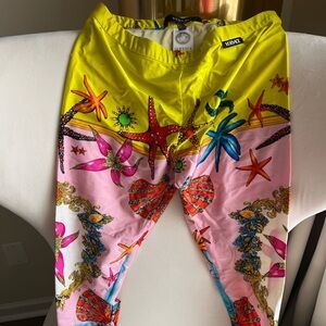 VERSACE TRÉSOR DE LA MER PRINT LEGGINGS SIZE 44 ITALIAN/M US